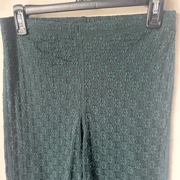 FP One Emerald Green Floral Flare Pants - Picture 2 of 5